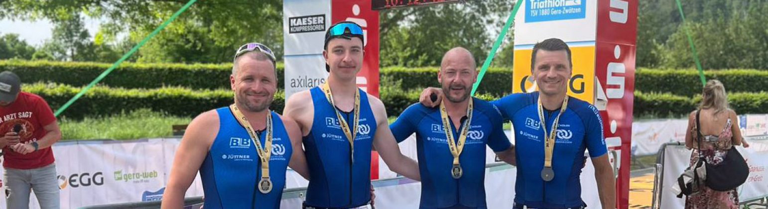Zurück in der Liga: Teamstaffel mit Triathlon Nordhausen in Gera